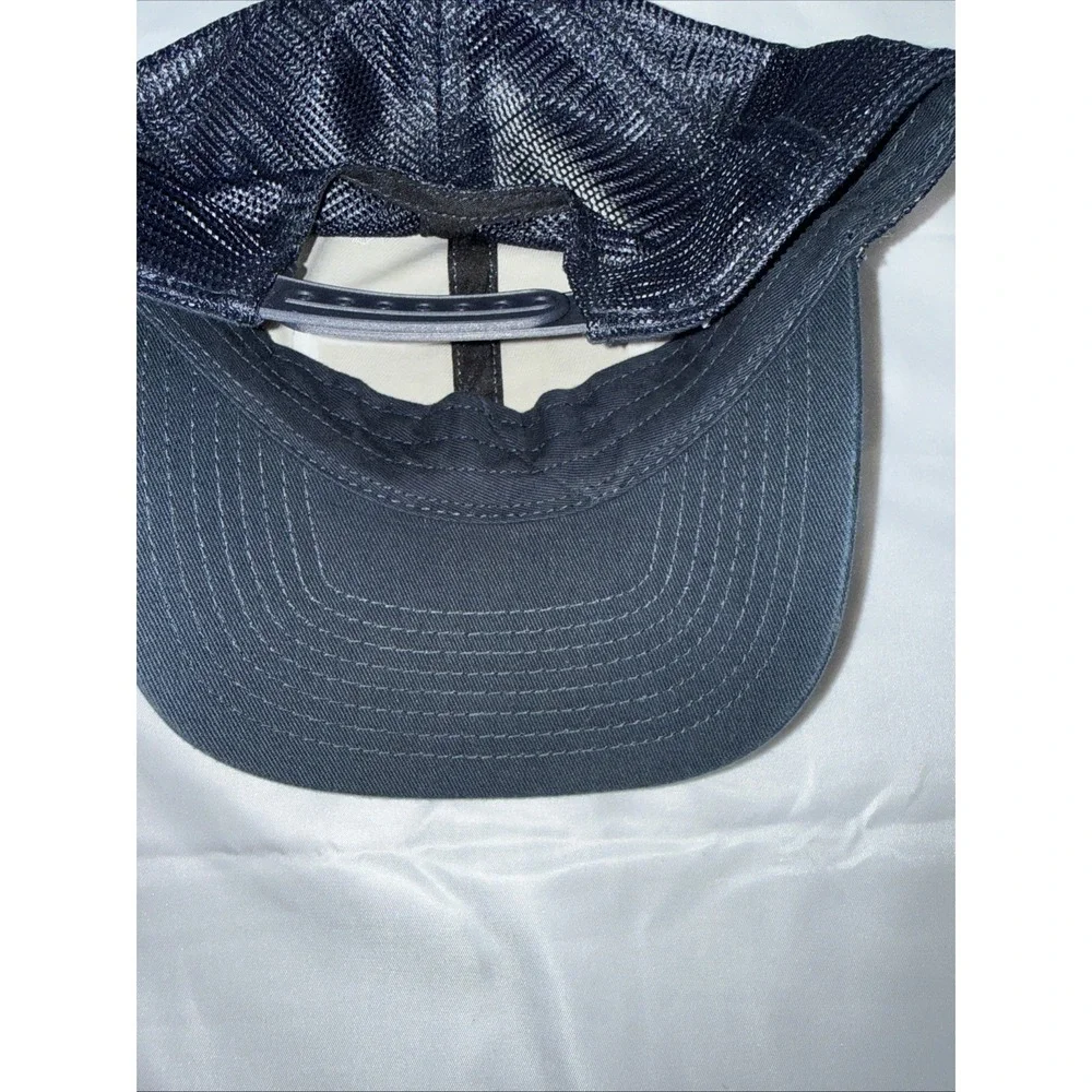 Denver Broncos AFC 1960 Adjustable Snapback Mesh Baseball Hat/Cap Gray/Navy Blue